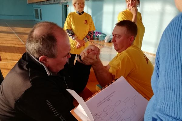 Соревнования среди инвалидов города Юрга 