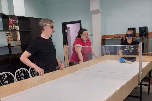 пробная игра в настольный теннис 