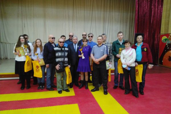 городской турнир по настольному теннису для слепых и слабовидящих