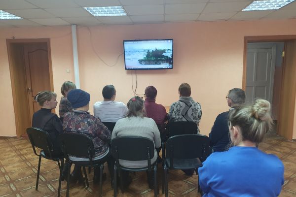 киновечер, посвященный ко дню Сталинградской битве 