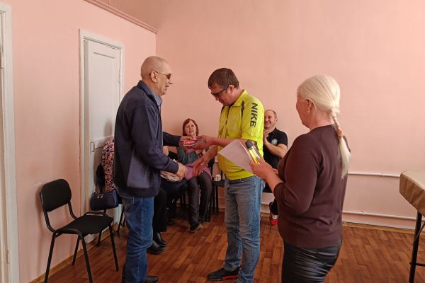 соревнования среди инвалидов по зрению по настольной игре Тайю