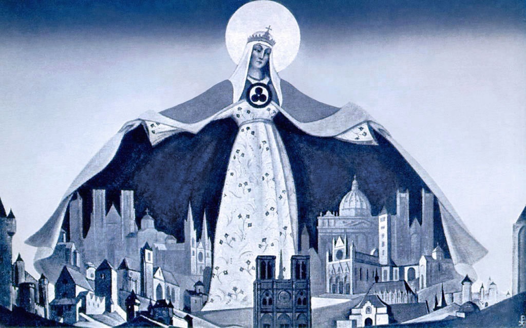 Рерих Н.К. Мадонна Защитница. 1933